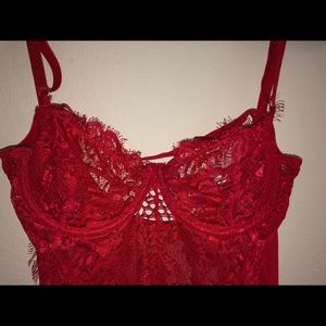 RED BODYSUIT - LINGERIE